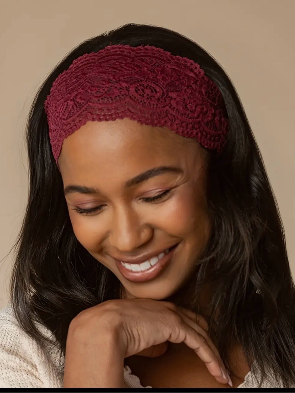 Kitsch Lace Elastic Headband Duo - Picture 3 of 4